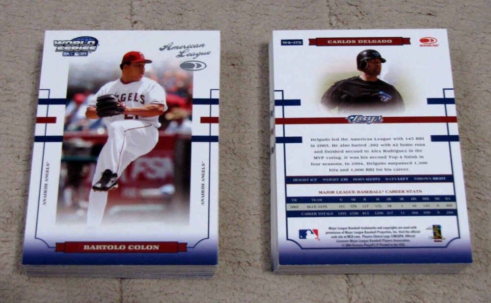 2004 Donruss World Series Baseball Inserts (Pick Choose Complete)
