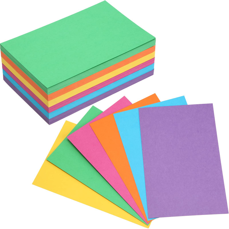 Fainne 300 Pcs 5 X 8 Inches Blank Index Cards 180 Gsm Thick Card Stock Assorted