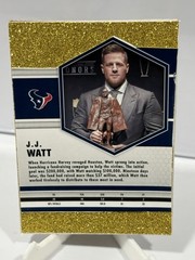 JJ Watt Custom novelty art Handmade Houston Texans Patch CARD