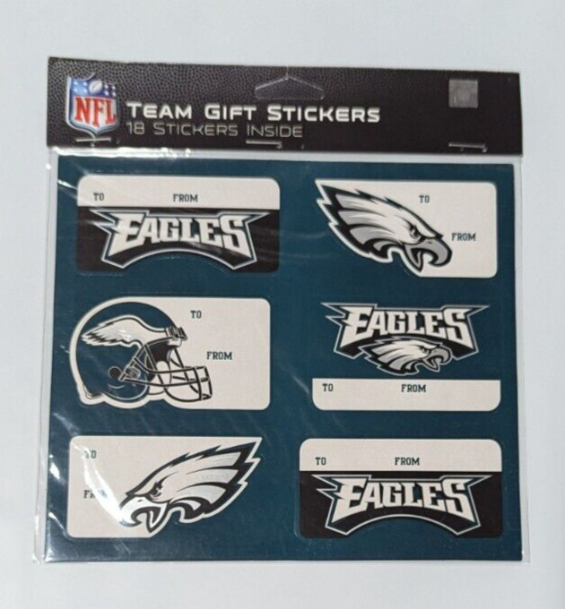 Philadelphia Eagles Gift Stickers – Christmas Holiday Birthday – Perfect Present