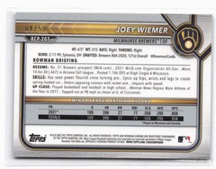2022 Bowman Chrome Joey Wiemer #BCP-207 1st Prospects Gold Mojo Refractor #/50