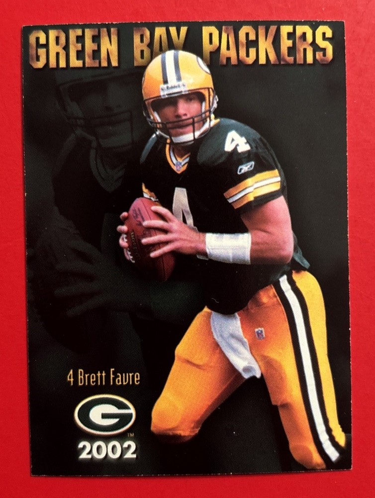 2002 GREEN BAY PACKERS BRETT FAVRE Regional Police Football Card NFL HOF FPD