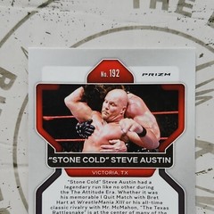 SCSA 2022 Panini Prizm Silver STONE COLD STEVE AUSTIN #192 WWE