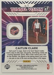 2025 Panini One and WNBA Caitlin Clark Tunnel Vision /99 #1 Indiana Fever