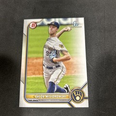 JACOB MISIOROWSKI 2022 First Bowman Draft RC BREWERS Rookie #BD-132 🔥