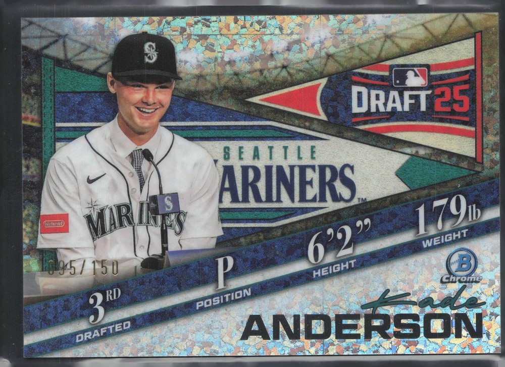 2025 Bowman Draft #BDN-3 Kade Anderson Bowman Draft Night Speckle #/150