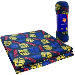 Barcelona Fleece Throw Blanket, Licensed, (50&Prime; x 60&Prime;/127cm x 152cm)