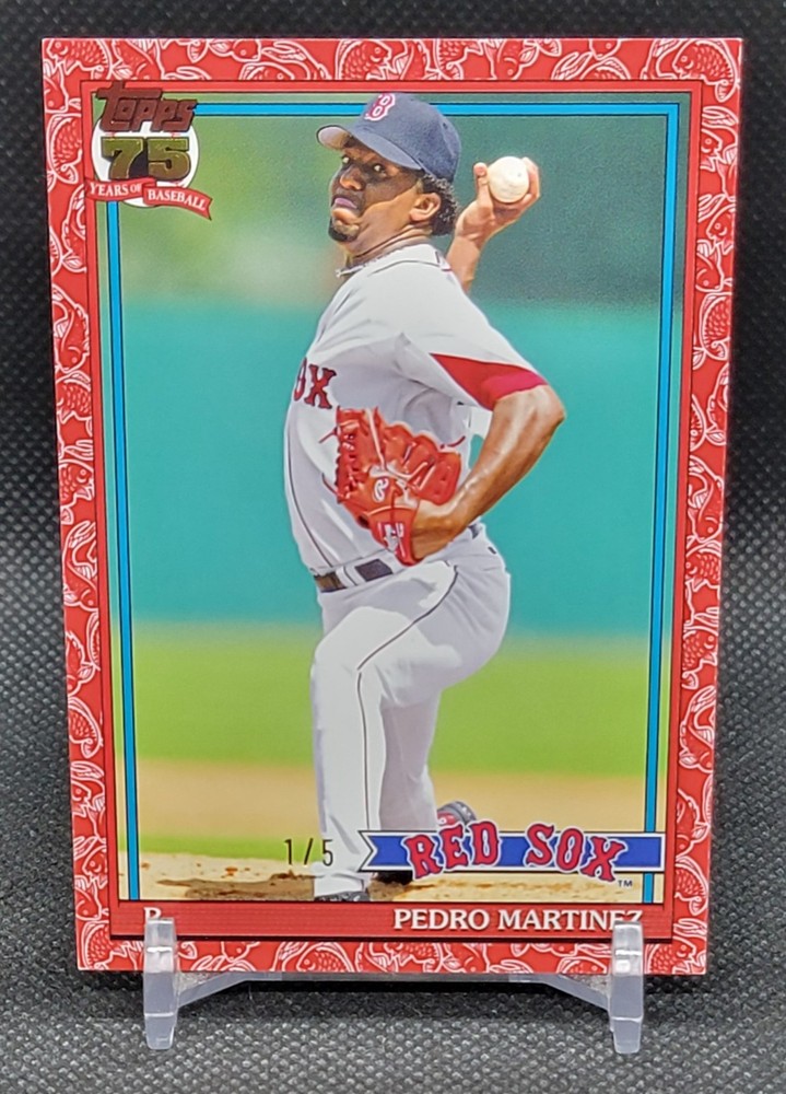 2026 Topps Japan Edition 1991 Koi Fish #T91-75 PEDRO MARTINEZ Red Parallel /5