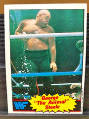 WWF George “The Animal” Steele 1985 Topps Titan Sports, Inc. Card #21 HOF-NMint