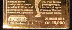 1993 Bleachers 23kt Gold Nolan Ryan Record Breaking 27th Season #34 SN5867/10000
