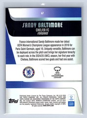Sandy Baltimore 2025-26 Topps Chrome UWCL #67 Green Wave Refractor /99