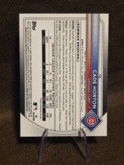 2025 Bowman Chrome Cade Horton #10 (RC) Red Rookie Variation