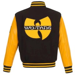 Letterman WU-Tang CLassic Black and Yellow Classic Varsity Jacket
