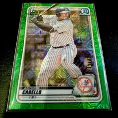 2020 Bowman Chrome Prosp Antonio Cabello #BCP-85 Green Mojo Refractor #54/99 RC