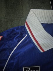 Retro International Football Shirt #8 Home Blue Mens X Large