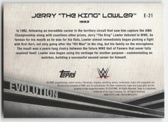 2018 Topps WWE Evolution Jerry The King Lawler #E-21