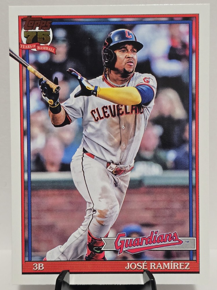 2026 TOPPS SERIES 1 1991 TOPPS JOSE RAMIREZ CLEVELAND GUARDIANS #T91-69