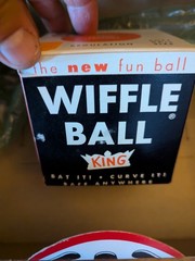Thurman Munson Yankees Vintage Wiffle Ball Display Box Rare