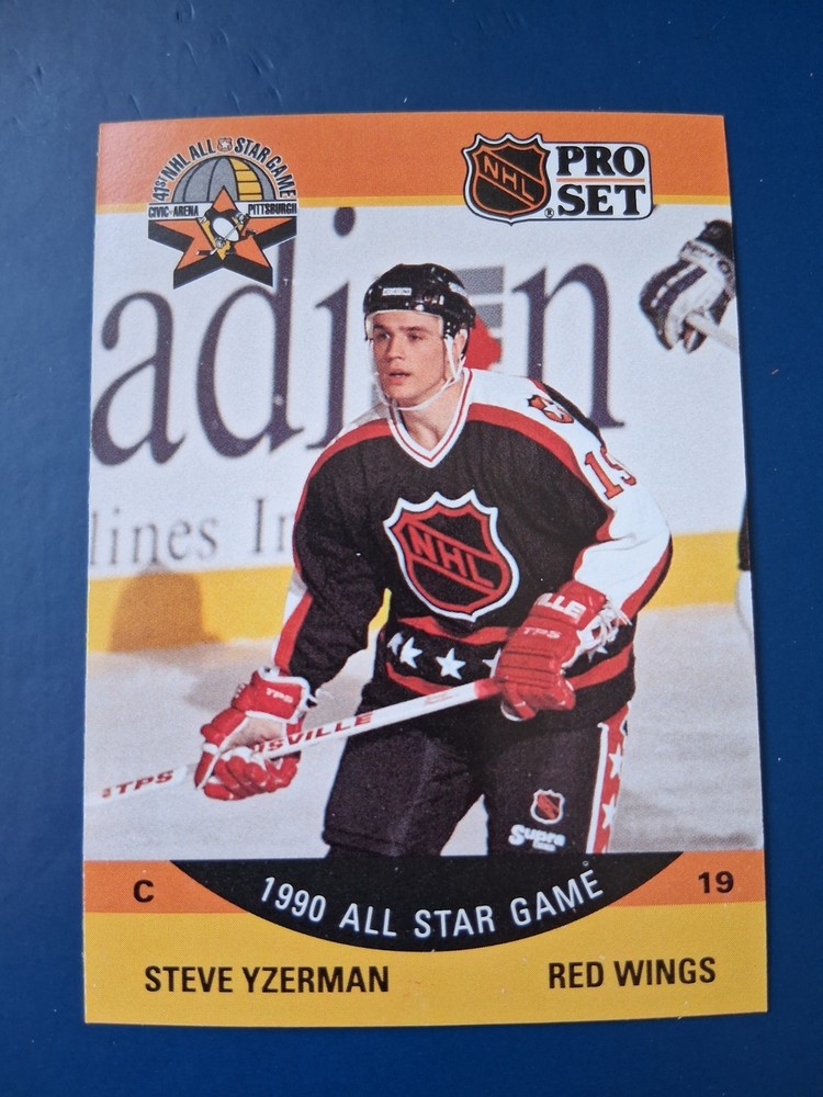 1990-91 Pro Set All Star Steve Yzerman #347 Detroit Red Wings