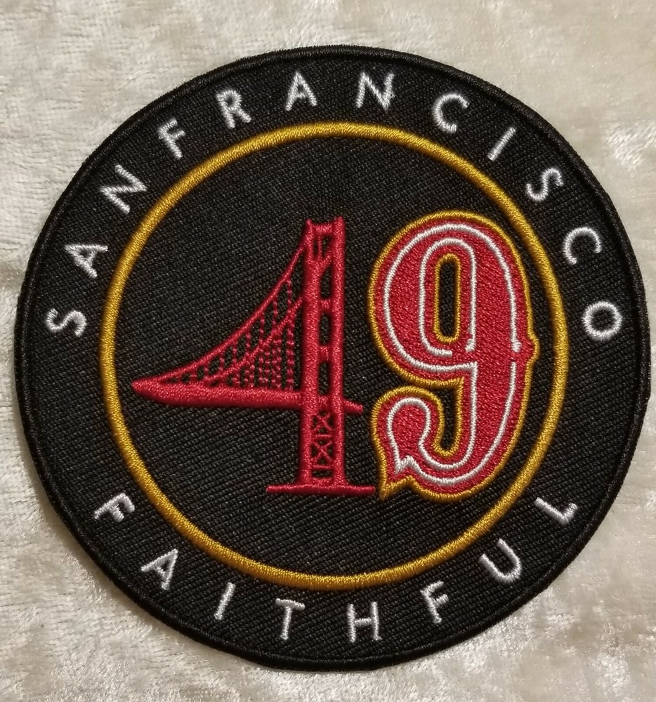 San Francisco 49ers Faithful 3.5&Prime; Round Iron On Embroidered Patch ~USA Seller~