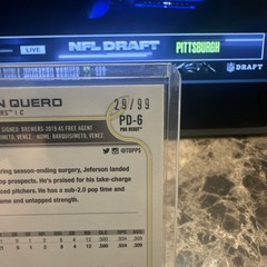 2022 Topps Pro Debut – Jeferson Quero #PD-6 Green Autographs 29/99 (AU, RC)