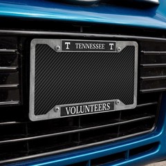NCAA Tennessee Volunteers License Plate Frame 12×6 Pewter Heavy Duty Car Truck