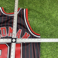 Dennis Rodman Chicago Bulls Jersey Mitchell Ness Mens Medium #91 Black