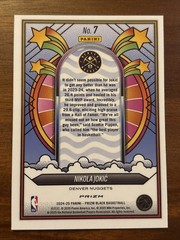 NIKOLA JOKIC 2024-25 Panini Prizm Black Groovy #7 SSP Case Hit- Nuggets