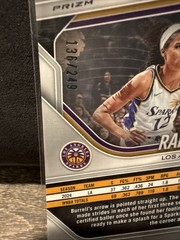 2025 WNBA Prizm Rae Burrell Red Wave 136/249 Card #25