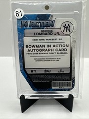 2025 Bowman Draft – Bowman in Action Autographs George Lombard Jr. Gold /50
