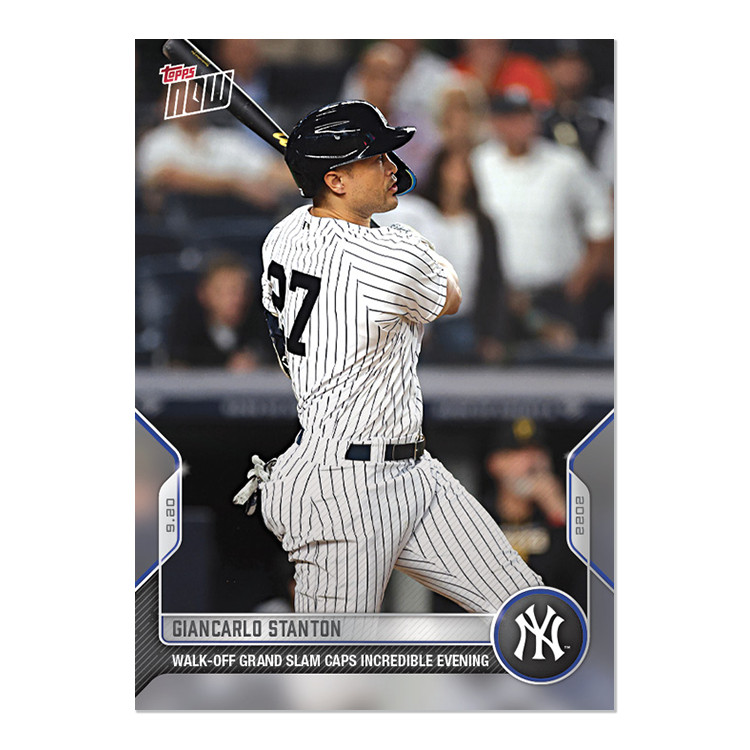 2022 Topps NOW # 930 Stanton Walk Off Grand Slam – Free Shipping Always!