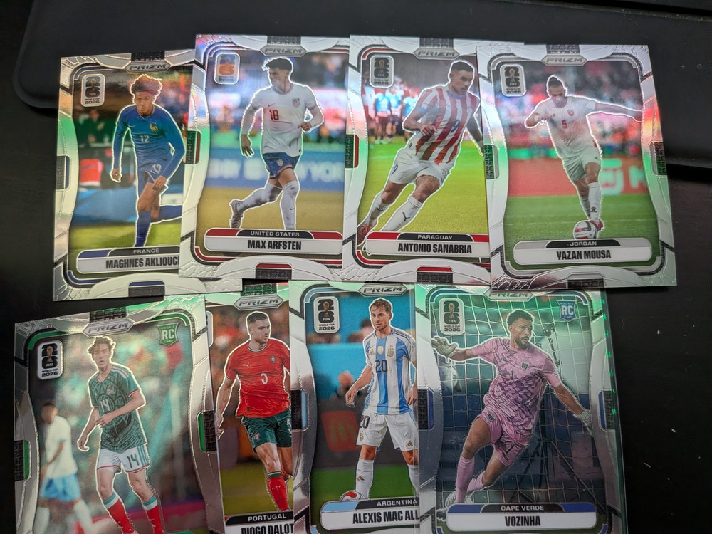 Single Card – 2026 Panini Prizm FIFA World Cup Base & Parallel – You Pick!