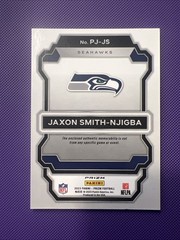 JAXON SMITH-NJIGBA Prizm ROOKIE REFRACTOR “GREEN PULSAR” Jersey Relic RC