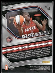 2025 Panini Prizm WNBA #35 Kelsey Mitchell Teal Prizms #/49 Fever OSU
