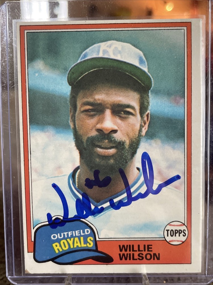 1981 Topps – Willie Wilson Auto #360 Kansas City Royals