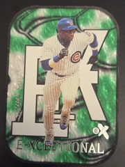 2000 Skybox E-X Sammy Sosa E-exceptional Green /999 Chicago Cubs Cramers Choice