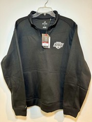 NWT Los Angeles LA Kings Black Antigua Quarter-Zip Pullover LARGE Pockets Fleece