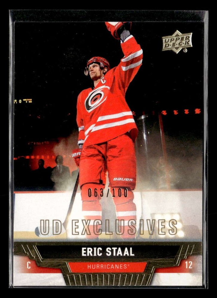 2013-14 Upper Deck Eric Staal #388 UD Exclusives /100 Carolina Hurricanes Y3750