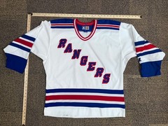 Starter NHL Hockey Jersey Mens XL New York Rangers White Blue Red Stitched Used