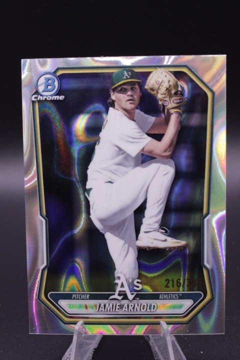2026 Bowman Chrome #BCP-112 JAMIE ARNOLD Lava 216/399 Athletics