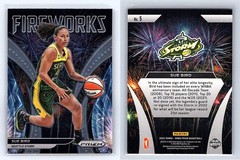 2022 Panini Prizm WNBA SUE BIRD Fireworks #5 HOF Storm