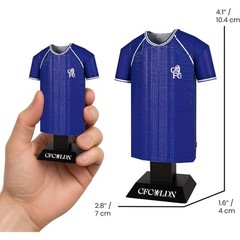 Retro Chelsea Metal Football Shirt Personalised 2000/01 Home Kit Alloy Shirt