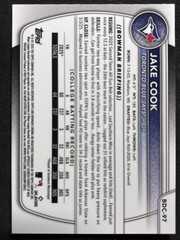 2025 Bowman Draft BDC-97 Jake Cook Chrome Gold Refractor /50