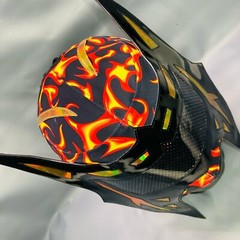 Abismo Black Abyss Wrestling Lucha Semi Professional Luchador Mascara Flames