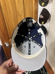 Navy blue 7 5/8 New Era 59Fifty Houston Astros Gray Brim