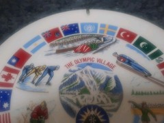 Lake Placid 1980 The Olympic Village Souvenir 9&Prime; Plate