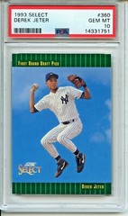 1993 Score Select #360 Derek Jeter Rookie Card PSA 10 Gem Mint New York Yankees