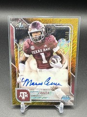 Mario Craver 2025 Bowman Chrome U #BCA-MC 1st Prospect AUTO Gold Shimmer [07/50]