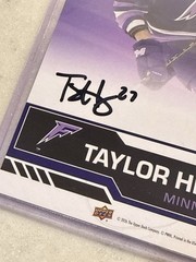 2026 National Exclusive Upper Deck Fleer Taylor Heise Auto 5×7 Card 100 Signed