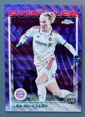 2024-25 Topps Chrome Women&rsquo;s UEFA #97 Lea Schuller /75 Purple Wave Refractor